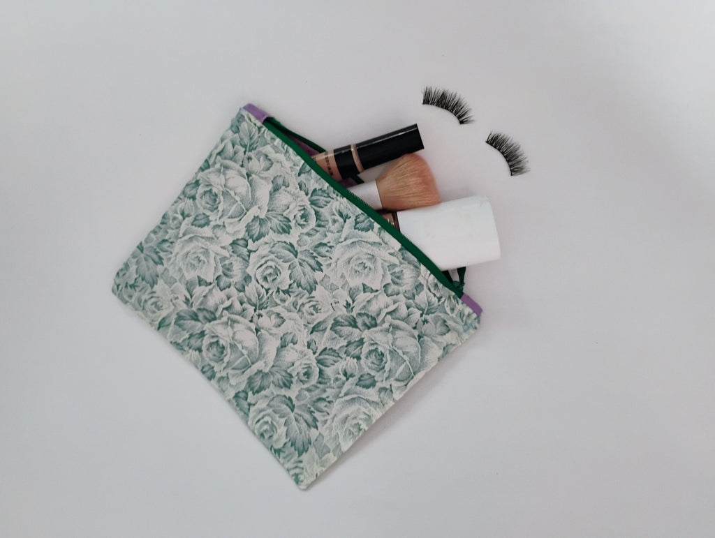 Set of 2 cosmetic zipper pouches