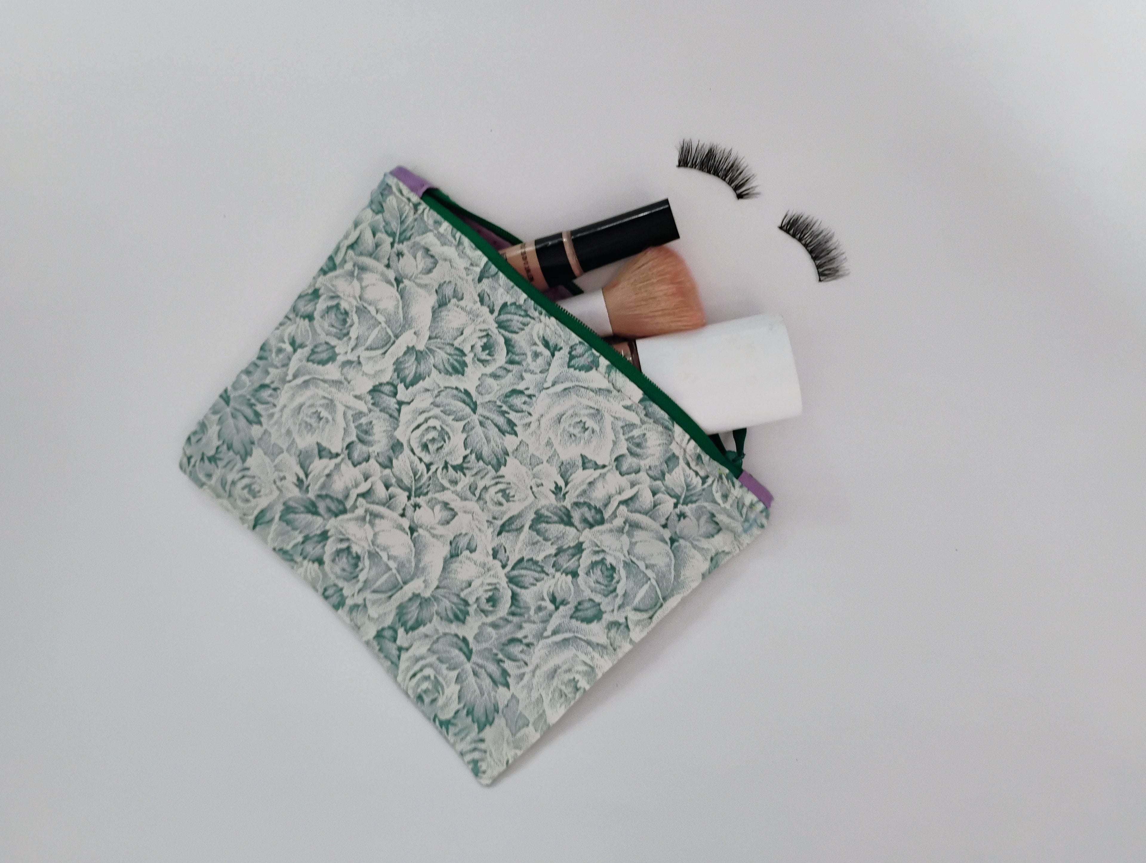 Set of 2 cosmetic zipper pouches